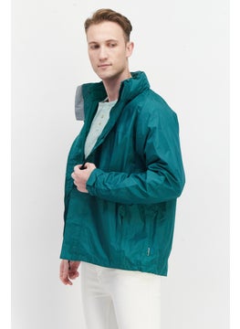 Trespass Men Plain Windbreaker Jacket, Green  - Image 4