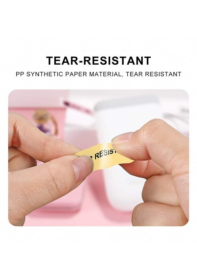 NIIMBOT - D11/D110/D101 Label Maker Tape Waterproof Thermal Label Paper with Speech Bubble Pattern Label Printer Paper for Barcode Printing 14*40mm 5 Colors Dark Color - Image 1