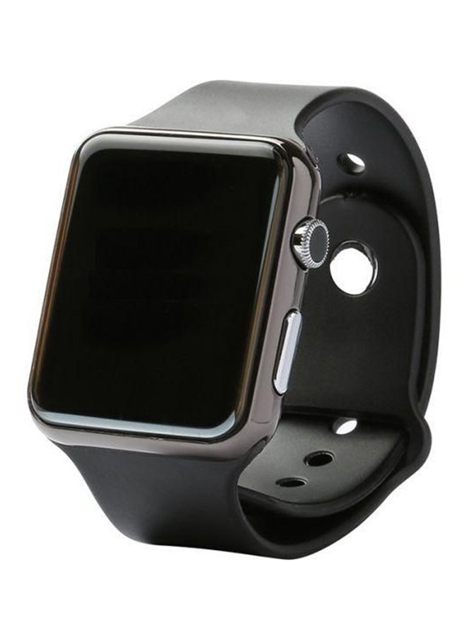 Silicone Smartwatch Black - Image 1