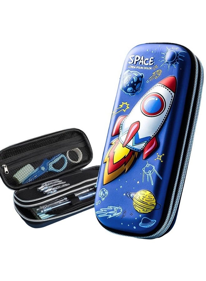 فنبلاست حافظة أقلام FunBlast Space للأطفال، هدايا إرجاع بطابع الفضاء للأطفال، حقيبة أقلام للأطفال، صندوق أقلام للأطفال، حافظة أقلام للأولاد، هدايا إرجاع للأطفال - لون عشوائي - قماش، متعدد الألوان - Image 1