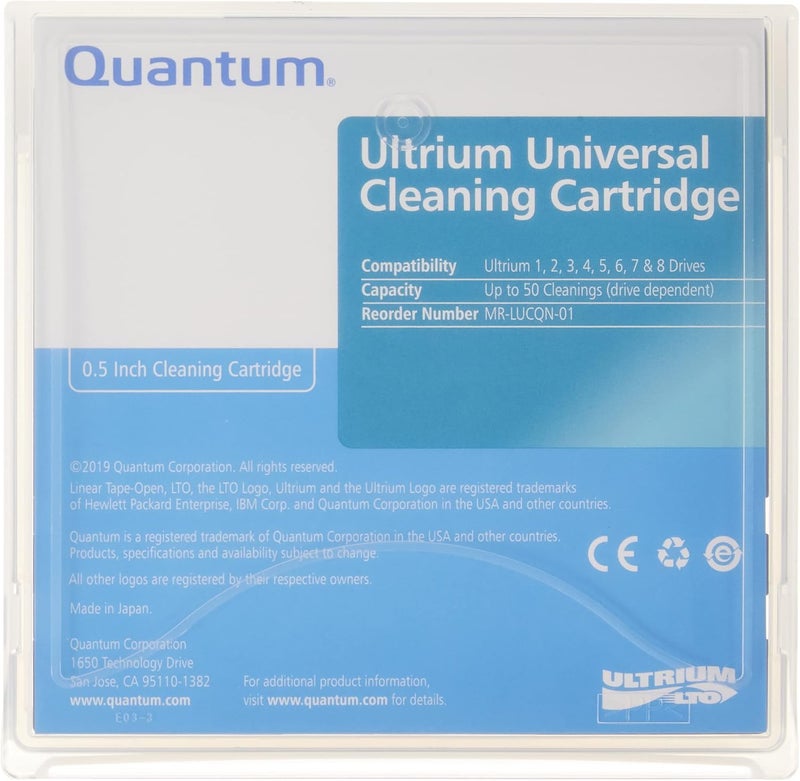 Quantum LTO Ultrium Universal Cleaning Cartridge for LTO 1-8 Drives - 50 Cleanings - Image 3