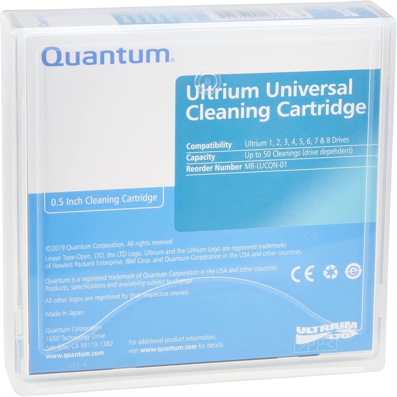 Quantum LTO Ultrium Universal Cleaning Cartridge for LTO 1-8 Drives - 50 Cleanings - Image 4