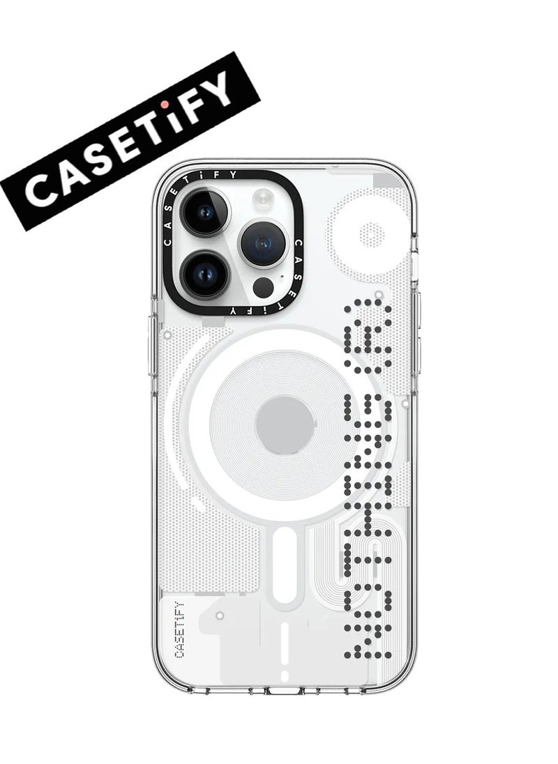 Casetify - Apple iPhone 14 Pro Max Case,Co-Branding with Nothing  Magnetic Adsorption Phone Case - White - Image 1