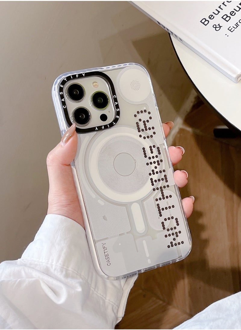 Casetify - Apple iPhone 14 Pro Max Case,Co-Branding with Nothing  Magnetic Adsorption Phone Case - White - Image 1