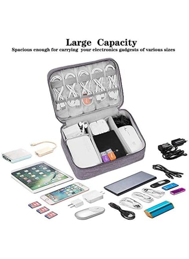 كول بيبي حقيبة ملحقات إلكترونية منظم كابلات السفر منظم كابلات محمول مقاوم للماء عالمي لمحول بطاقات الذاكرة منظم كابلات USB - Image 2