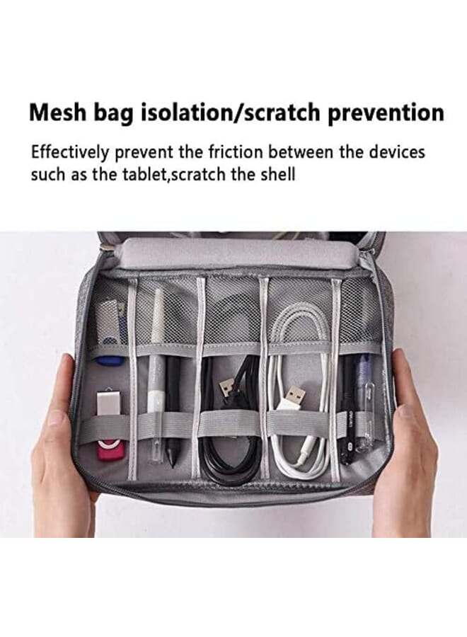 كول بيبي حقيبة ملحقات إلكترونية منظم كابلات السفر منظم كابلات محمول مقاوم للماء عالمي لمحول بطاقات الذاكرة منظم كابلات USB - Image 3