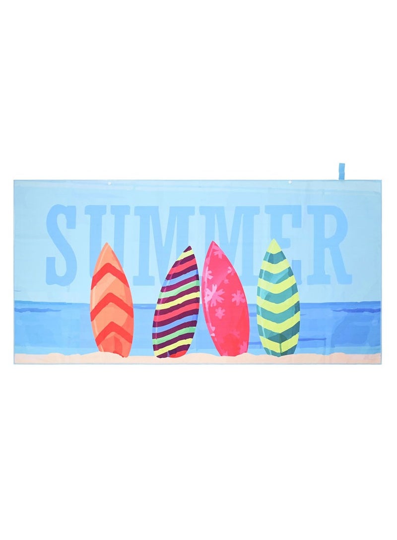 Double-Sided Microfiber Beach Towel 70x150cm Soft & Absorbent Quick-Dry For Gym, Swimming, Summer Vacation & Pool - Image 3