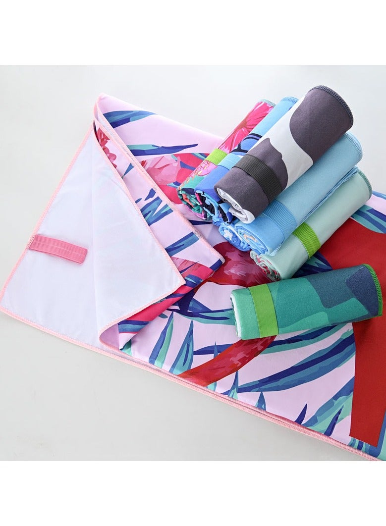 Double-Sided Microfiber Beach Towel 70x150cm Soft & Absorbent Quick-Dry For Gym, Swimming, Summer Vacation & Pool - Image 2