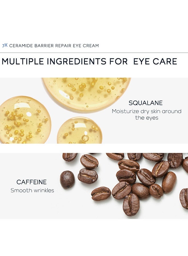 Laikou Ceramide Barrier Repair Eye Cream With Roller 20G, Hydrating Anti Aging, Eye Wrinkle Cream With Massage Head, Dark Circle Eye Cream For Women And Men, Eye Moisturizer For All Skin Type - Image 5
