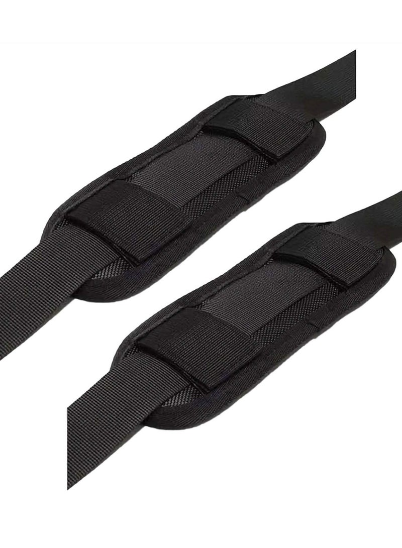 SYOSI 2-Pack Removable Shoulder Strap Pads, Decompression Breathable Portable Backpack Active Replacement Straps Shoulder Pads, Curved for Guitar Pads, Strap Pads, Shoulder Pain Relief - Image 1