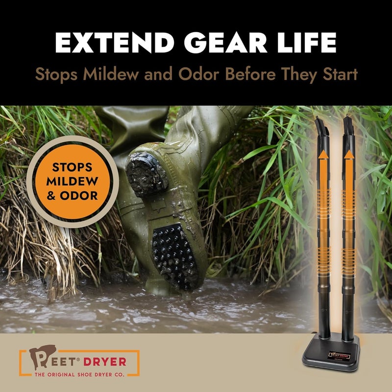 PEET , Wader, Electric Shoe Dryer with 2 Sets of 12" Extensions, Effective Drying for Waders, Tall Boots & Outdoor Gear, Made in USA - Image 5