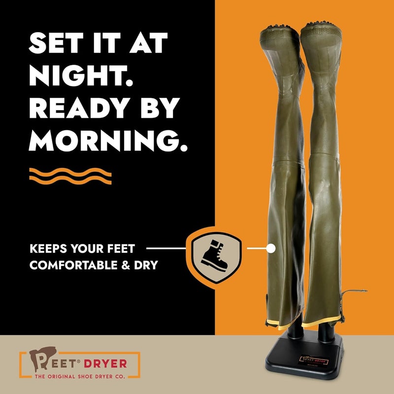 PEET , Wader, Electric Shoe Dryer with 2 Sets of 12" Extensions, Effective Drying for Waders, Tall Boots & Outdoor Gear, Made in USA - Image 1