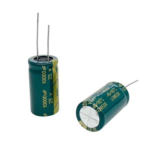 Cermant 10pcs 25V 10000UF Capacitor 18X35mm(0.7x1.38in) High Frequency Aluminum Electrolytic Capacitors for TV, LCD Monitor, Game(25V 10000UF) - Image 3