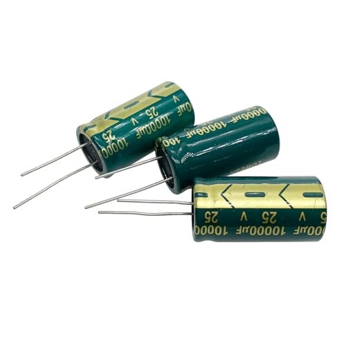 Cermant 10pcs 25V 10000UF Capacitor 18X35mm(0.7x1.38in) High Frequency Aluminum Electrolytic Capacitors for TV, LCD Monitor, Game(25V 10000UF) - Image 4