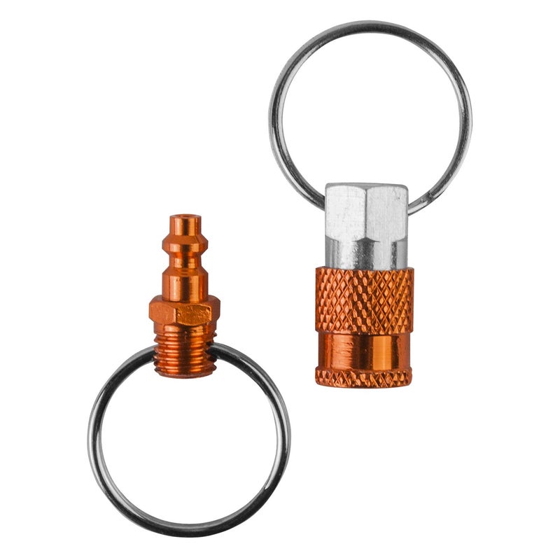 Freeman Freeman KEYQC3 Pull Apart Coupler Keychain with 2 Split Rings, 3 Pack,unisex-adult, Orange, Small  - Image 4