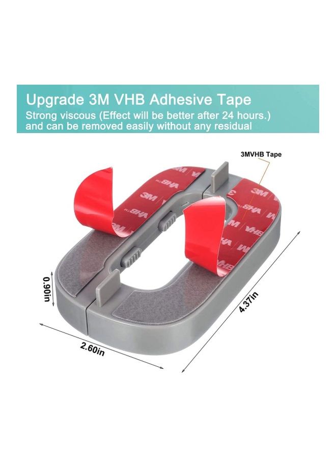 شو وو مجموعة أقفال لإغلاق باب الثلاجة والمجمد من قطعتين أبيض - Image 5