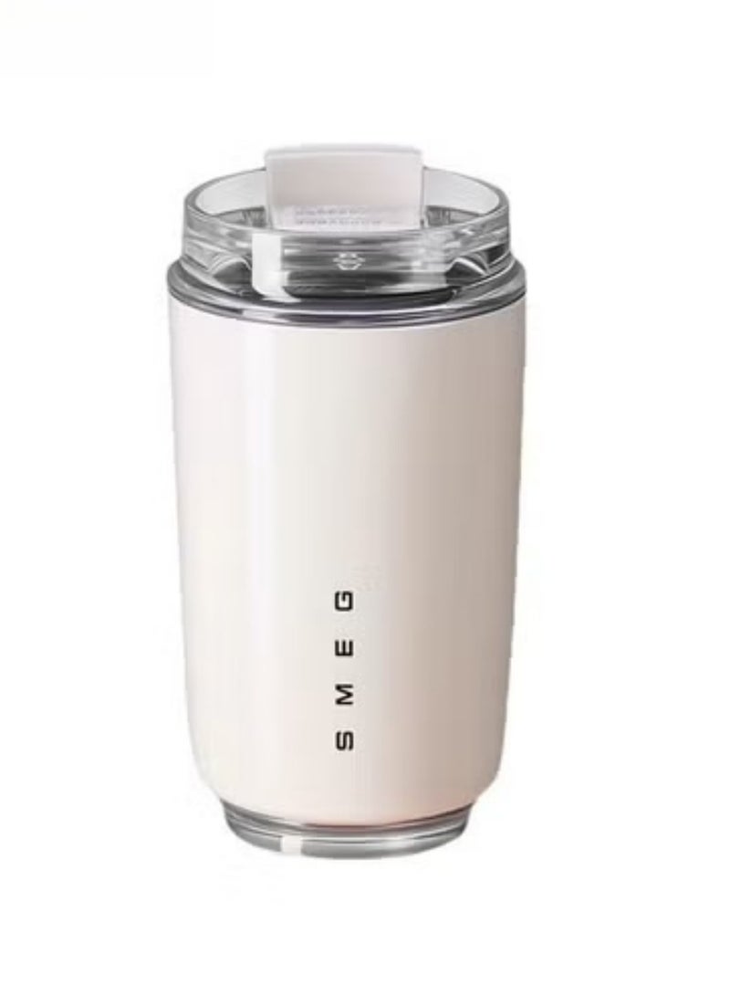 320ML Coffee Mug,Insulated Beverage Cup With Leakproof Lid, Travel Portable Car Drinking Cup，Stainless Steel Vacuum Leak proof , White - Image 1