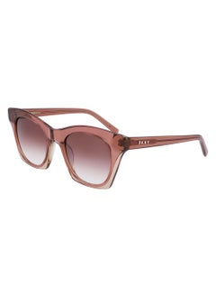 DKNY كامل الحواف أسيتات عين القطة Dkny Sun Dk541S 5121 (265) أحمر خدود/بيج  - Image 1