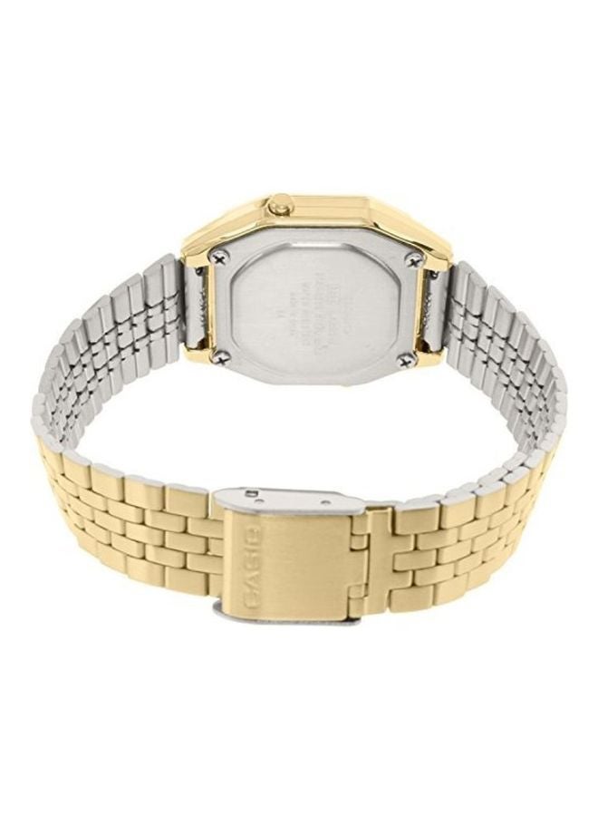 CASIO Women Youth Vintage Water Resistant Digital Watch LA-680WG-9DF - 29 mm - Gold - Image 2