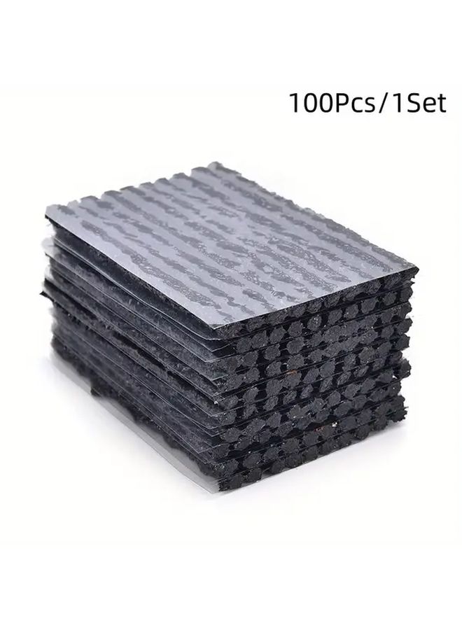 100pcs Tubeless Tire Puncture Repair Kit Strips Plug For Car Bike Cycling - Image 1
