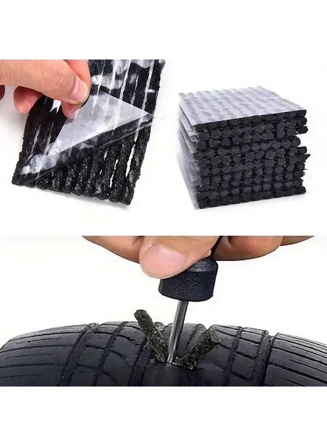 100pcs Tubeless Tire Puncture Repair Kit Strips Plug For Car Bike Cycling - Image 2