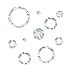 EACILLES EACILLES Ring and Circle Static Window Clings Anti Collision Window Decals for Bird Strikes, Glass Alert Bird  - Image 2