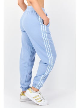adidas Originals Women Sportswear Fit Outdoor Jogger Pants, Light Blue  - Image 3