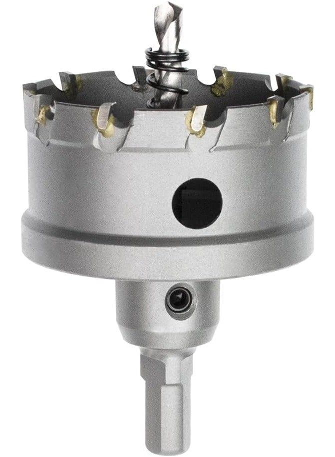 RNS TCT Hole Saw ECO 63 mm, TCT Metal Core Cutter with Pilot Drill, Arbor and Hex Key for Precision Steel, Sheet Metal and Industrial Drilling - Image 1