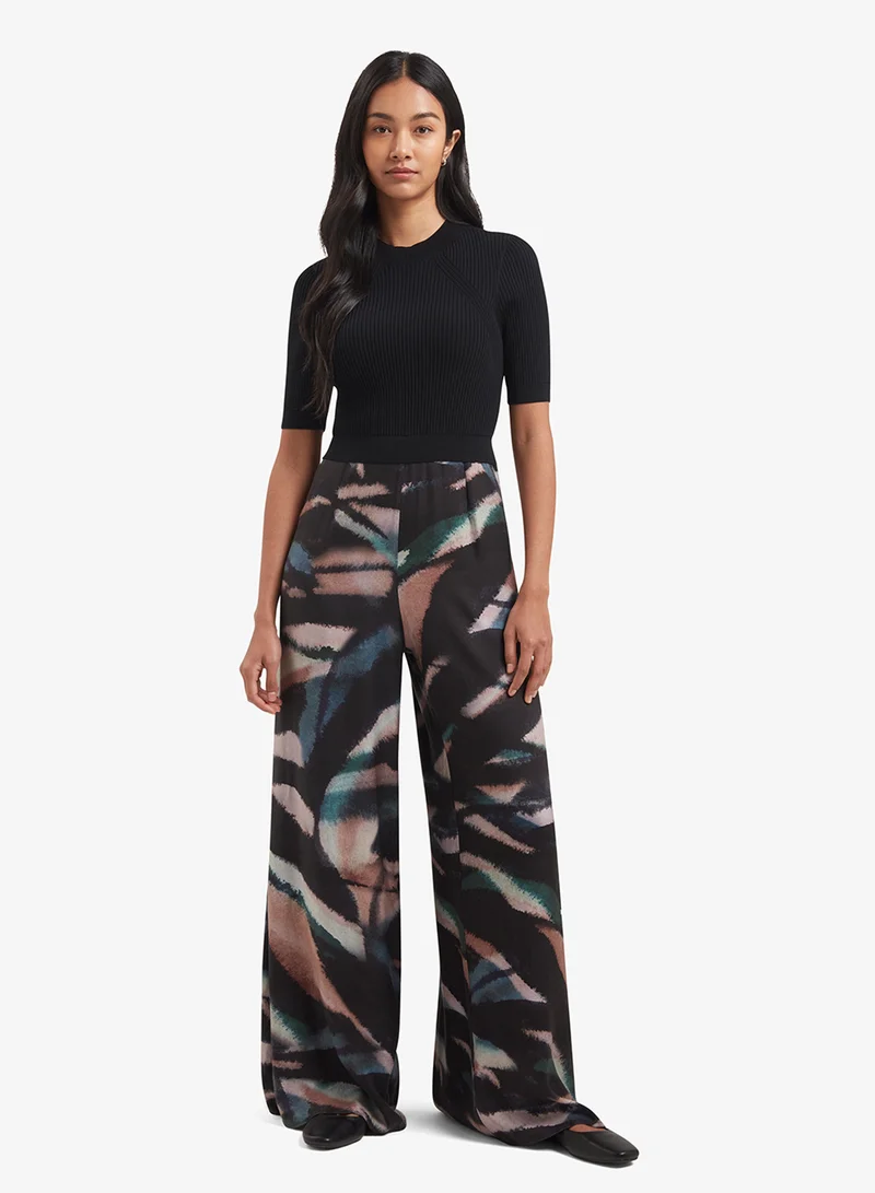 تيد بيكر جمبسوت خصر عالي مطبوع