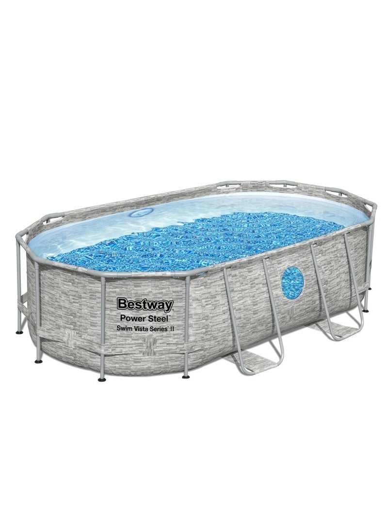 بست واي حمام سباحة ضخم كامل مع مضخة تصفية 427x250x100 سم - 56714 - Image 1