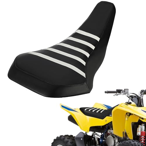Wacece ATV Seat Cover Non-Slip Soft Waterproof for LTZ400 LTZ 400 LTZ400Z Quadsport Z400 2x4 2009-2014, High Elastic Leather White - Image 1