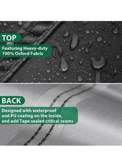 INFOSUN Waterproof Outdoor Furniture Cover 137" L x 102" W x 35" H , Premium Quality Patio Furniture Covers Dust Proof Anti-UV Heavy Duty Durable Sofa Sectional Table & Chair Cover Large  - Image 3