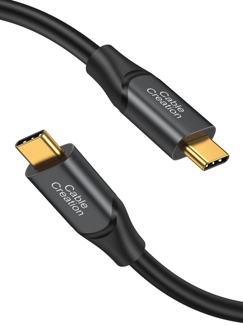 CableCreation USB C to USB C Cable 5FT, 10Gbps USB C to C Data Cable, 4K@60Hz Video, 100W Fast Charging Cord for Android Auto, USB C External SSD MacBook iPad, Galaxy S24/S23, iPhone 16/15, Pixel 9/8+ - Image 1