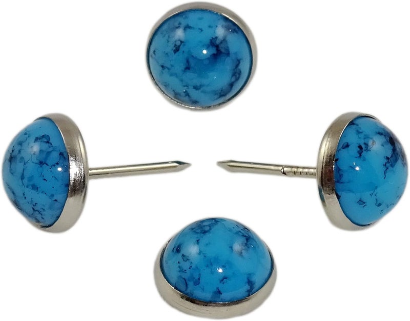® 7/16" Marble Design Upholstery Nails, Sofa Tacks, 25 PCS/Pack DWM (Blue)