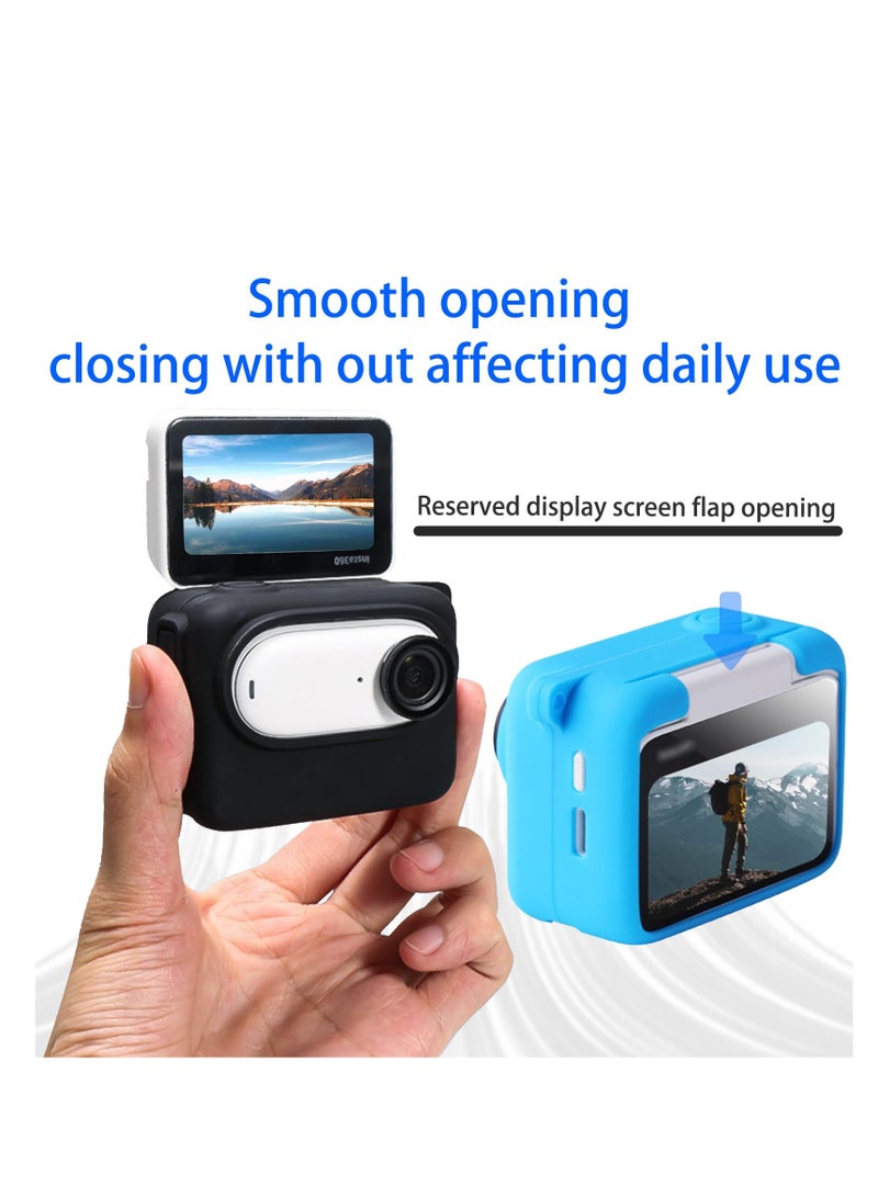 SYOSI Rubber Sleeve Protection Accessories for Insta360 Go3 Action Camera High-Quality Silicone Cover for Scratch Fingerprint Dust Protection Comprehensive Anti-Seismic Anti-Scratch Design Black - Image 5