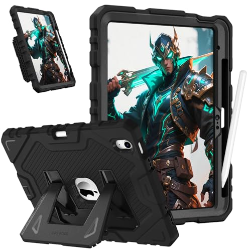 Fintie Kids Friendly Case for iPad (A16) 11th Generation 11 Inch (2025), iPad 10th Generation 10.9 Inch (2022), Fully-Body Rugged Heavy Duty Shockproof Protective Case with Kickstand, Black - Image 1
