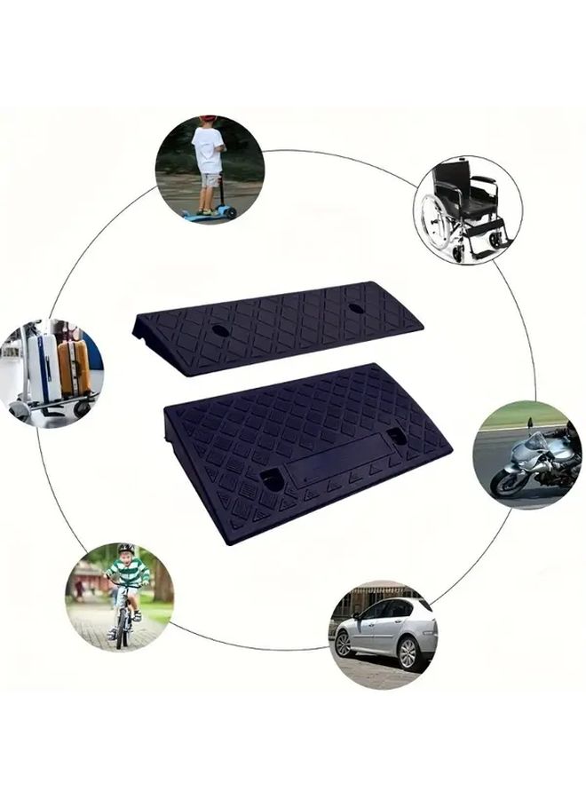 PVC Portable Car Tire Ramp Non Slip Mat For Curbs And Slopes Driveways - Image 1