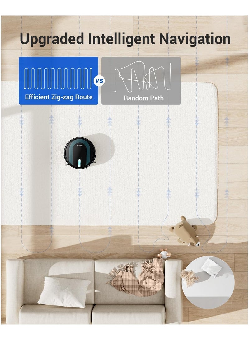 Proscenic 850T Robot Vacuum and Mop Combo, Ultra Slim, 3000 Pa Powerful Suction Automatic Vacuum Cleaner with 120 Min Run, Self-Charging, WiFi APP Customized Cleaning for Home Floor, Pet Hair, Carpet - Image 4
