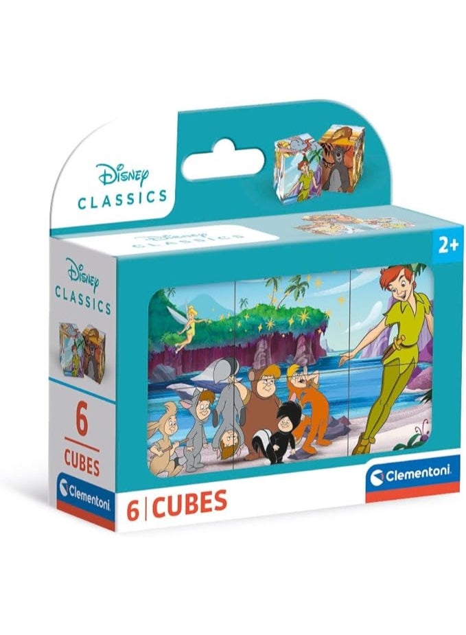 Clementoni Classics-6 Pieces Children 2 Years, Cartoons, Cubes, Disney Jigsaw Puzzle, Made in Italy, Multicoloured, 40657 - Image 1