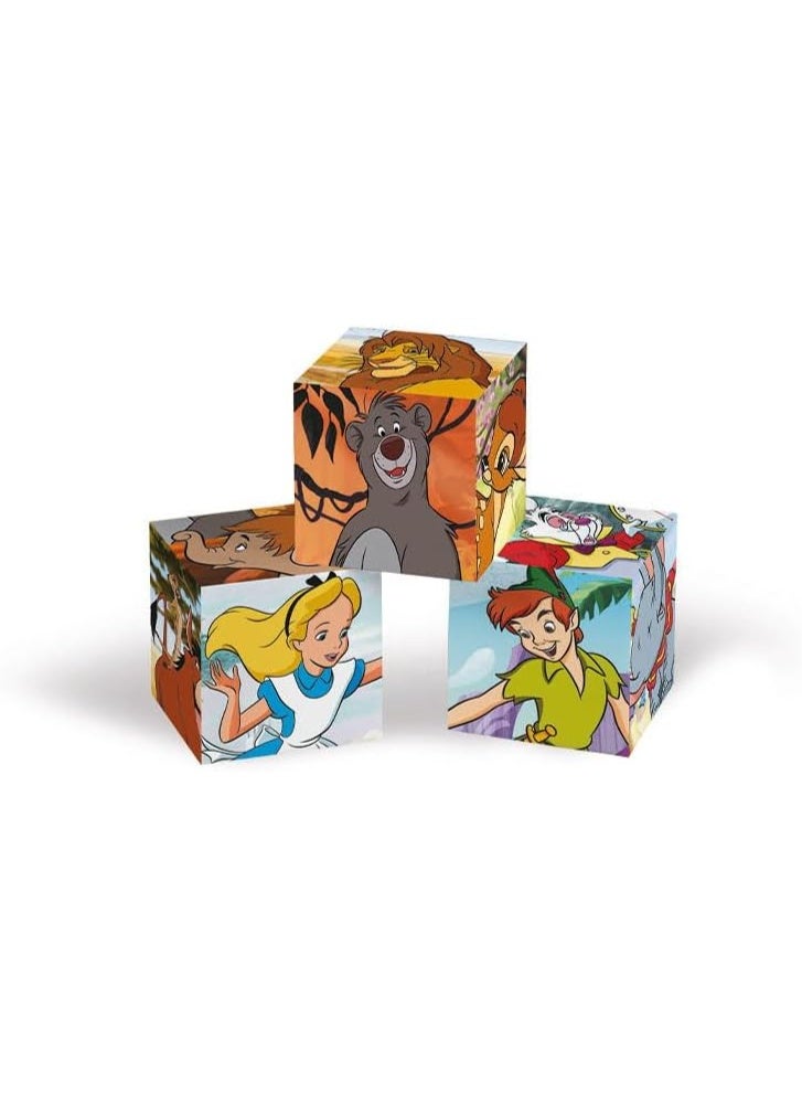 Clementoni Classics-6 Pieces Children 2 Years, Cartoons, Cubes, Disney Jigsaw Puzzle, Made in Italy, Multicoloured, 40657 - Image 3