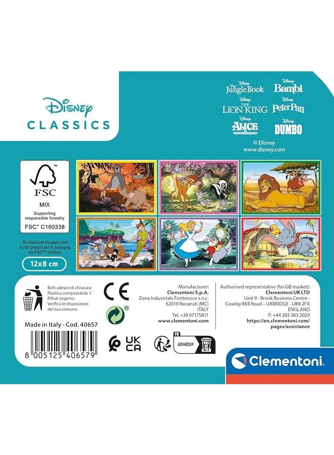 Clementoni Classics-6 Pieces Children 2 Years, Cartoons, Cubes, Disney Jigsaw Puzzle, Made in Italy, Multicoloured, 40657 - Image 2