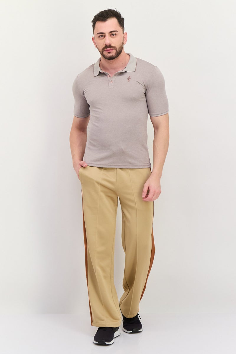 SKECHERS Men Sportswear Fit Short Sleeves Outdoor Polo Shirt, Mauve - Image 4