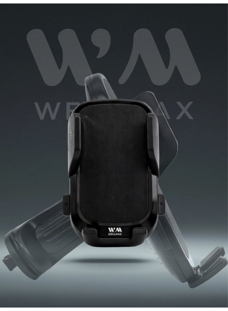 WELLMAX WM Car Mobile Phone Holder Stand Adjustable Dashboard Mount Universal 360 Rotation Phone Holder for Navigation Hands Free Driving Smartphone WMAX HOLDER60 - Image 2