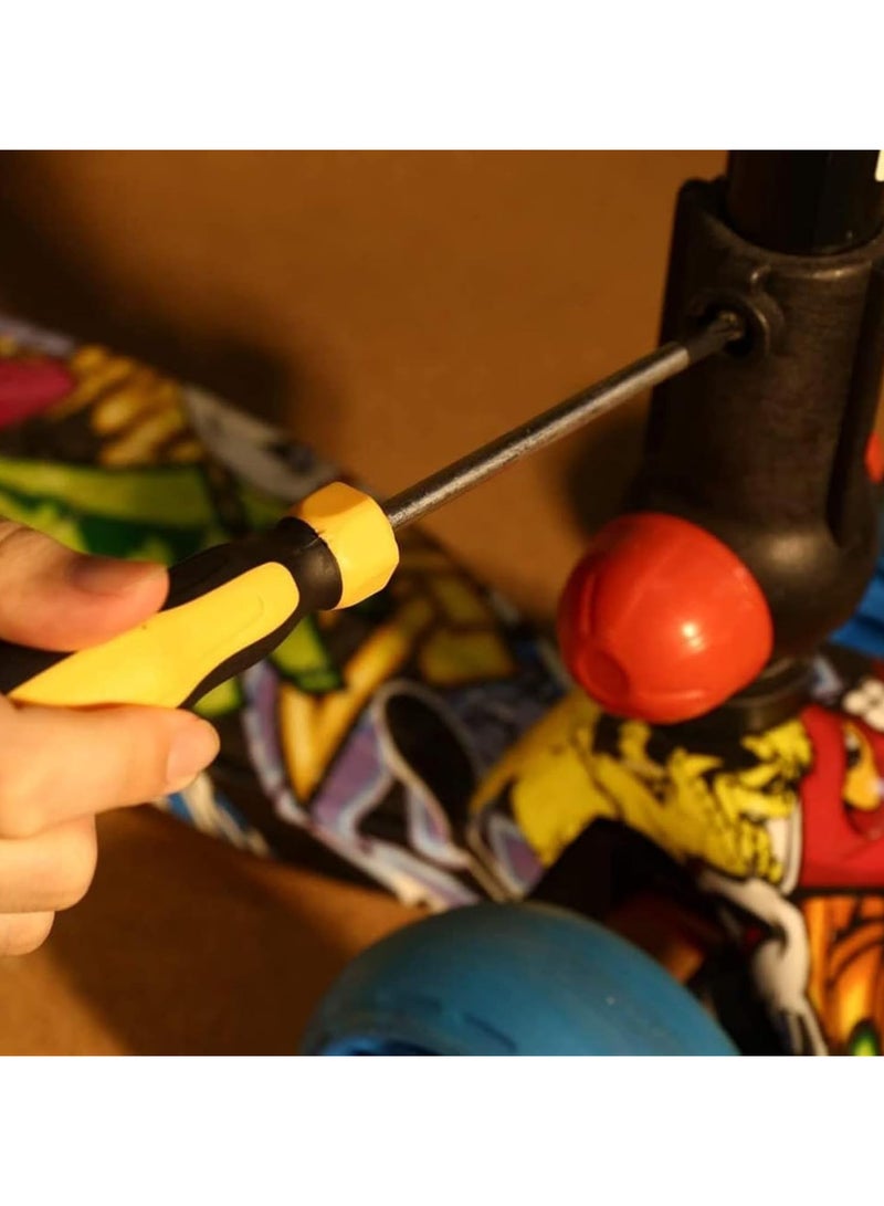 Mechanics Tool Set Black & Yellow,Socket Wrench Auto Repair Tool Combination Mixed Tools Set Hand Tool Kit with Plastic Toolbox Organizer Storage Case 198pcs Mechanics Tool Set - Image 3