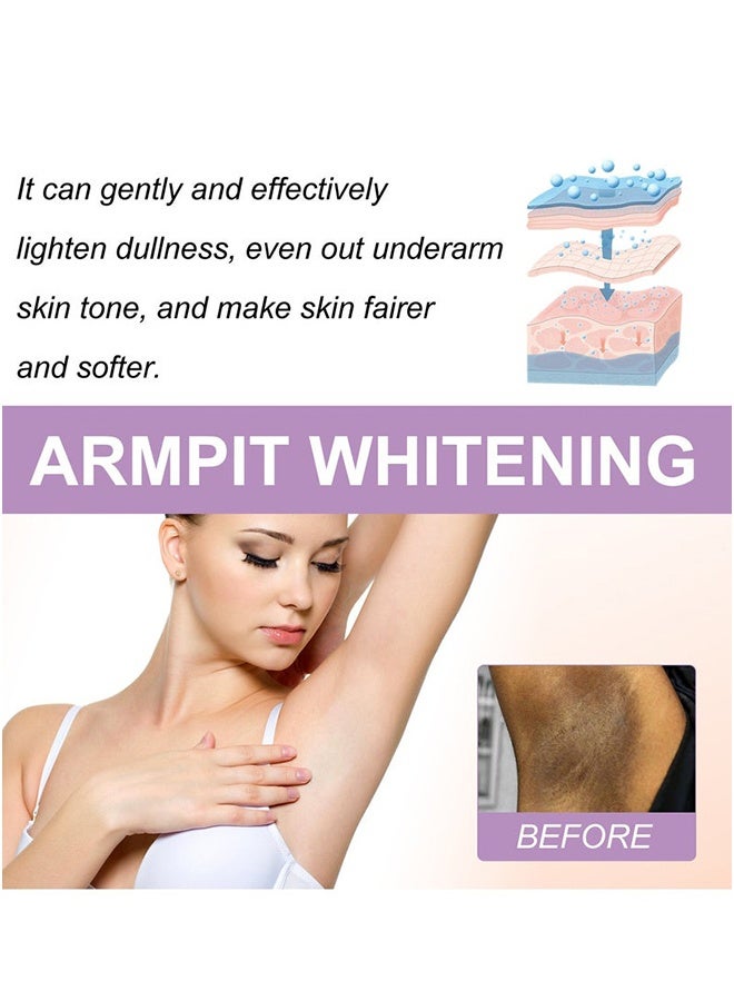 OUHOE Armpit Serum - 72h Of Dry Underarms  ,Brightening Booster Cream, Dark Spot Cream,Underarm Cream Body  Parts Knees Elbows Inner Thigh 10ml  - Image 2