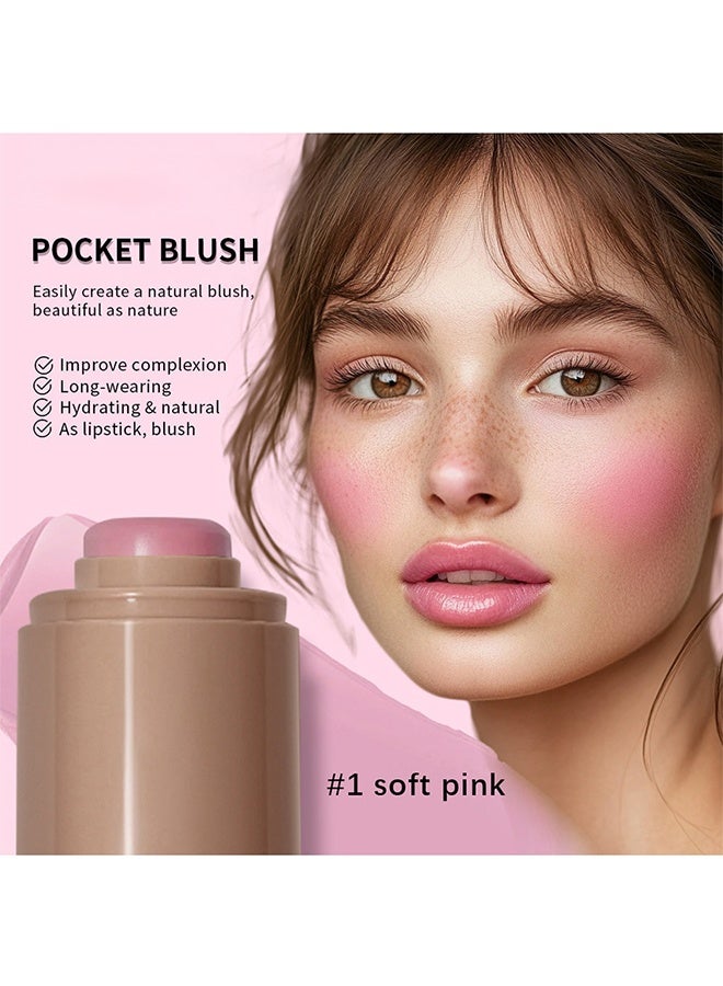 lakerain Pocket Blush ,Soft & Velvety Texture,Long-Lasting, Luminous Finish ,Hydrating & Blendable , Natural Glow for All Skin Types #01 - Image 2