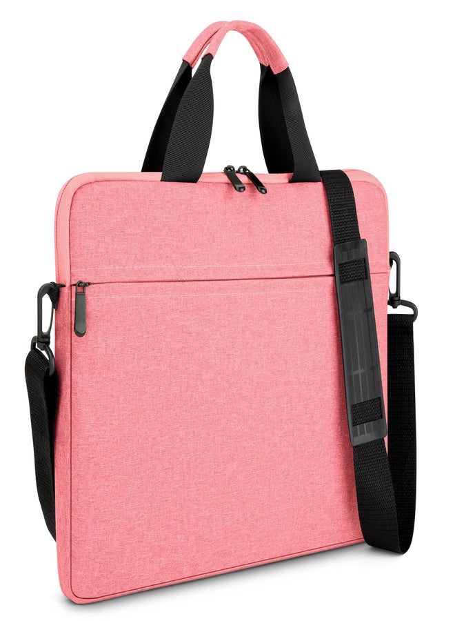 MicaYoung 15.6-16 Inch Laptop Sleeve Shoulder Bag Notebook Chromebook Computer Carrying Case Compatible with 15.6 inch Acer Asus Dell HP Thinkpad, Pink - Image 1