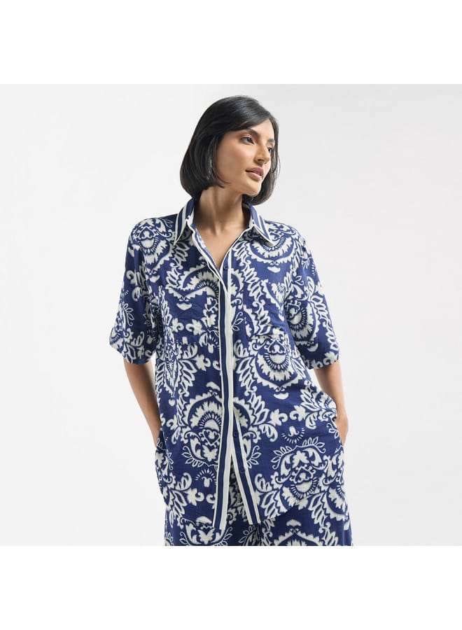 Splash FAV All-Over Print Shirt with Short Sleeves  - Image 1