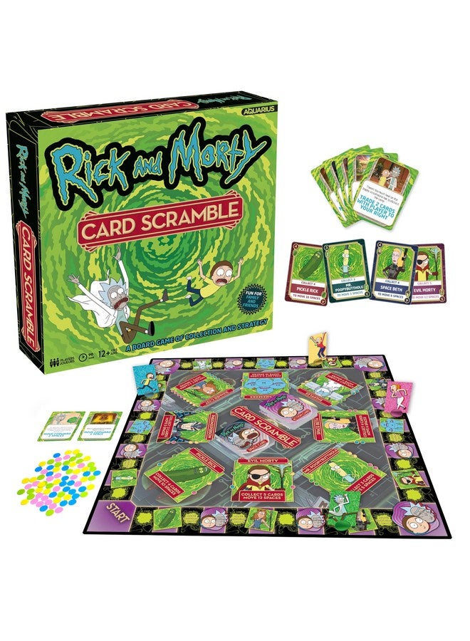 AQUARIUS - Rick and Morty Card Scramble Board Game - Image 1