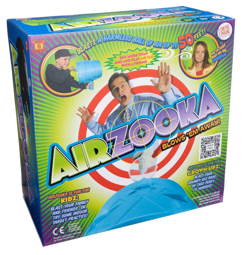Toysmith Airzooka Toysmith, Blast A Harmless Ball Of Air Toy, Black, All Ages - Adults Too - Image 1